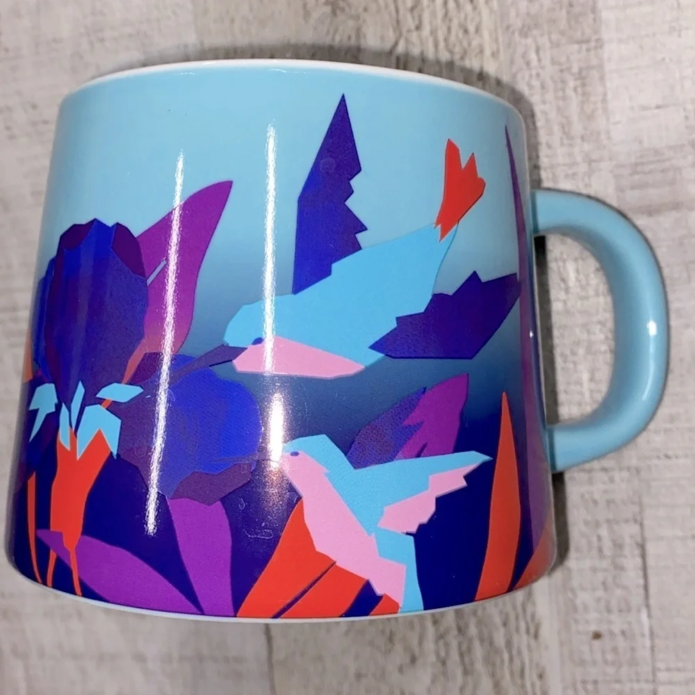 Starbucks 2023 hummingbird spring coffee mug discontinued 14 ounce